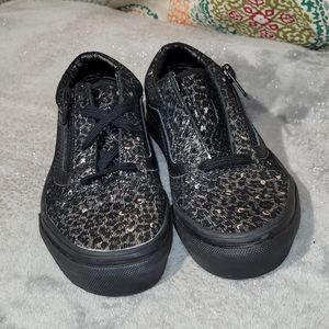 Metallic Leopard Print Vans Size 11